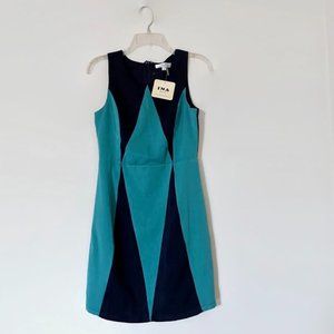INA Elegant two color dress